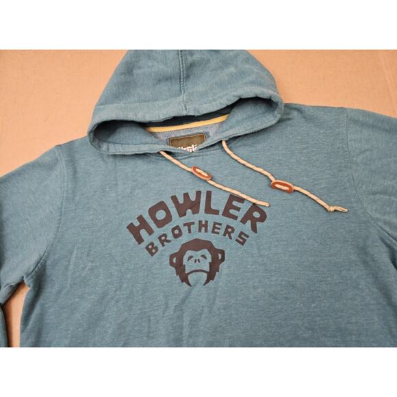 Howler Bros Hoodie Size XL Green/blue El Mono Pullover Sweatshirt Outdoors - Picture 2 of 11